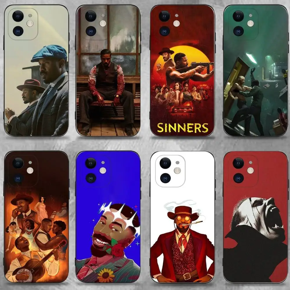 

S-Sinners Movie S-Stack Phone Case For iPhone 17,16,15,14,13,12,11 Plus,Pro Max,XS,X,XR,SE,Mini,8,7,Soft Silicone Black Cover