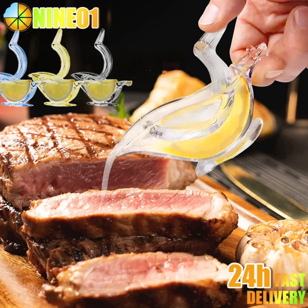 Klips cytrynowy sokowirówka w kształcie ptaka akrylowy ręczny przenośny przezroczysty miksery narzędzia do akcesoriów kuchennych do domu