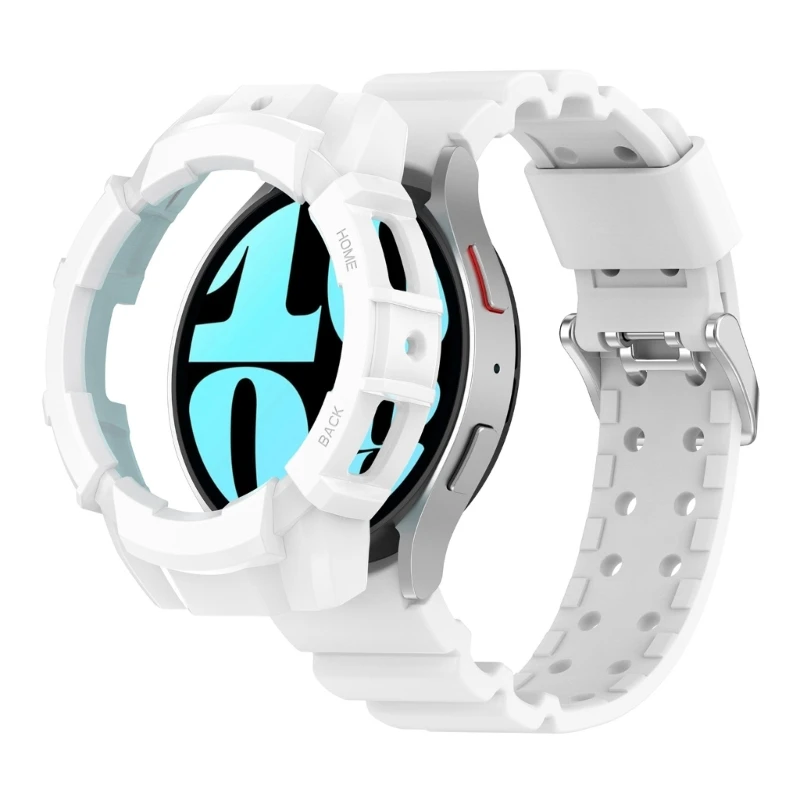 퀵 릴리스 Smartwatch 루프 긁힘 방지 손목 밴드 + 시계 6용 보호 케이스 커버 팔찌 44mm 편안한 스트랩