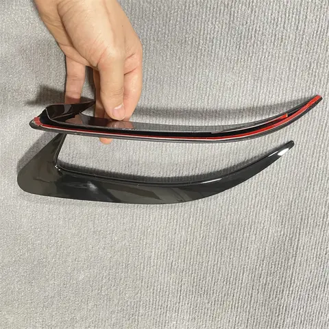 Carbon Look Rear Bumper Spoiler Canards Vents Cover Trim For Mercedes Benz CLA Class W118 C118 CLA220 250 260 45 AMG 2020-2024 8 best sales mercedes benz cla 250 - №7