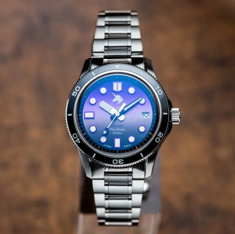 

PROXIMA мужские автоматические часы 39 мм механические наручные часы для дайвера 10ATM градиентный циферблат BGW-9 светящийся сапфировый керамический безель NH35