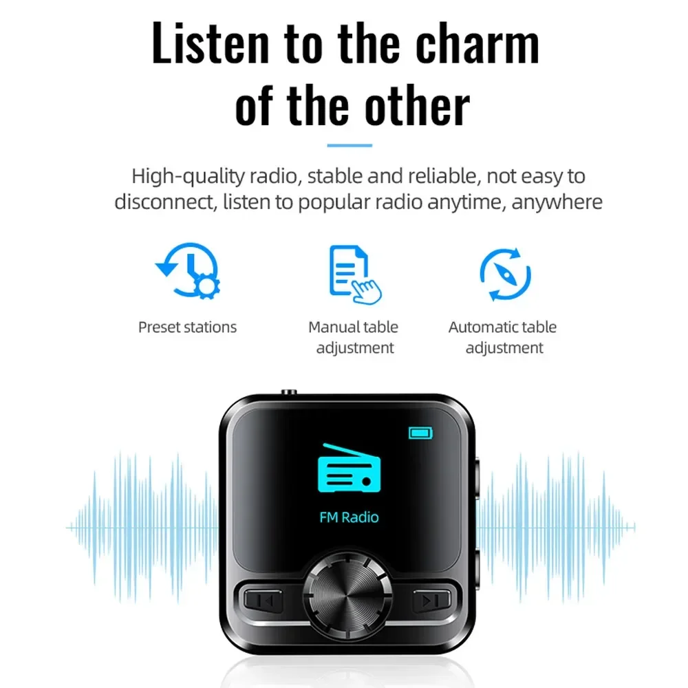 Bluetooth Professional HD Mini Voice Recorder FM Radio Sound Recorder Consumer Electronics Portable Mp3 Player