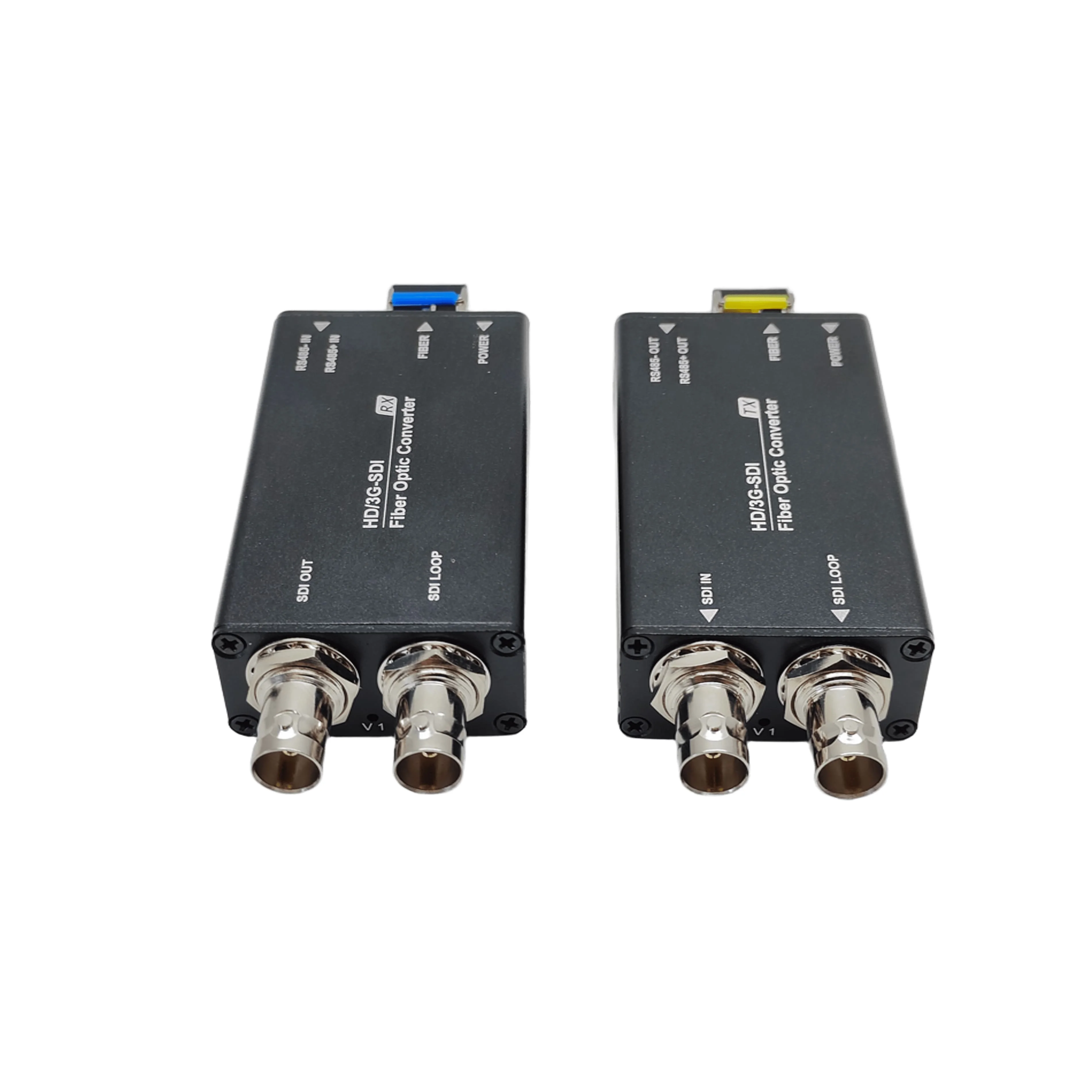 Upgraded Pathological Signal 3G-SDI to Single-Mode Fiber Video Converter With Loop Out, RS485 Data