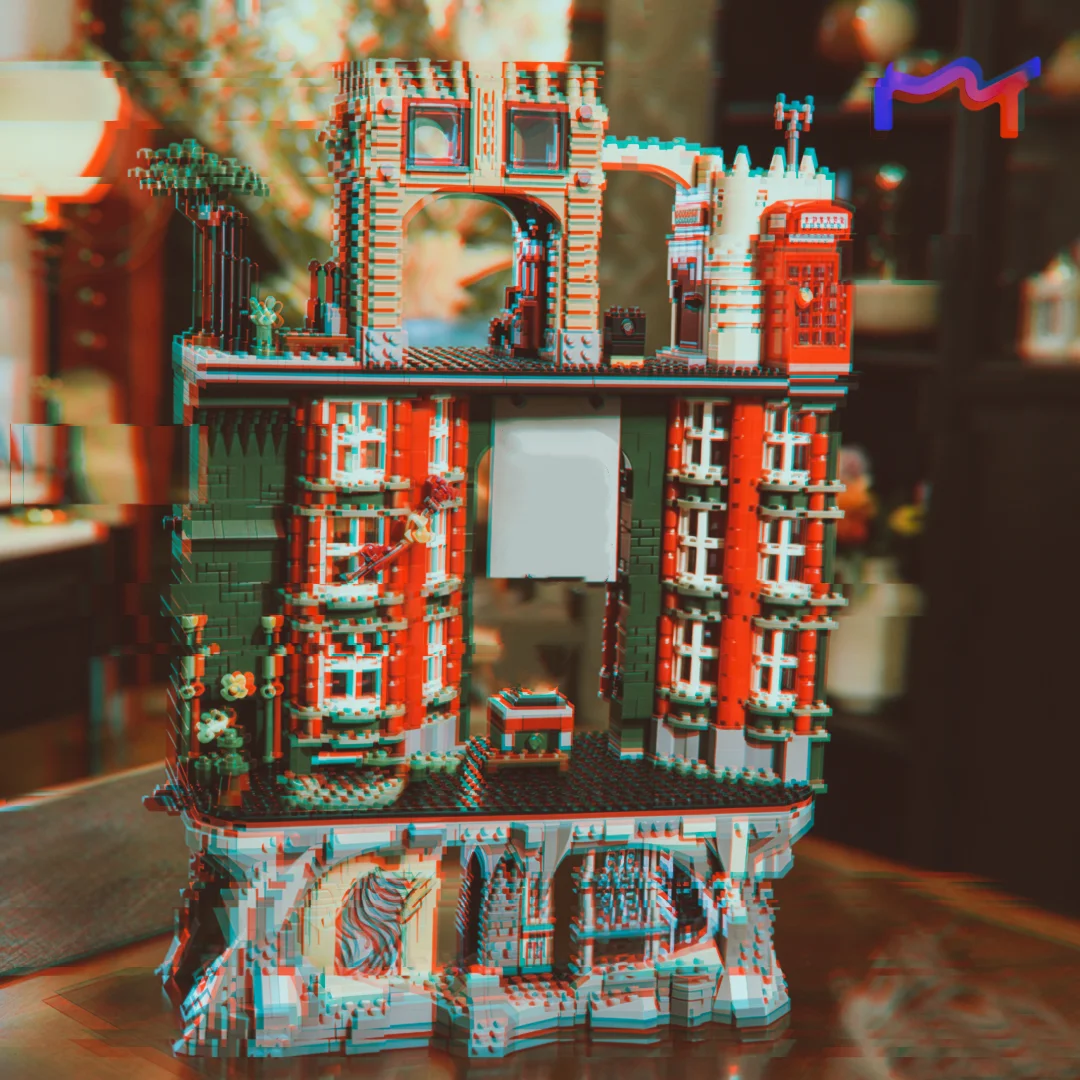 2026 New 3491pcs Magic Grand Hall Collectors Edition Fantasy Architecture Building Block Assemble Puzzle Model Ornament Gifts