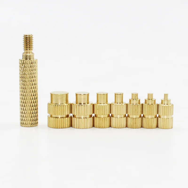 Brass Hot Melt Insert Nut Hot Melt Nut Implant Machine Copper Nut Thermal Conduction Implant Heating Head for 3D Printer Plastic