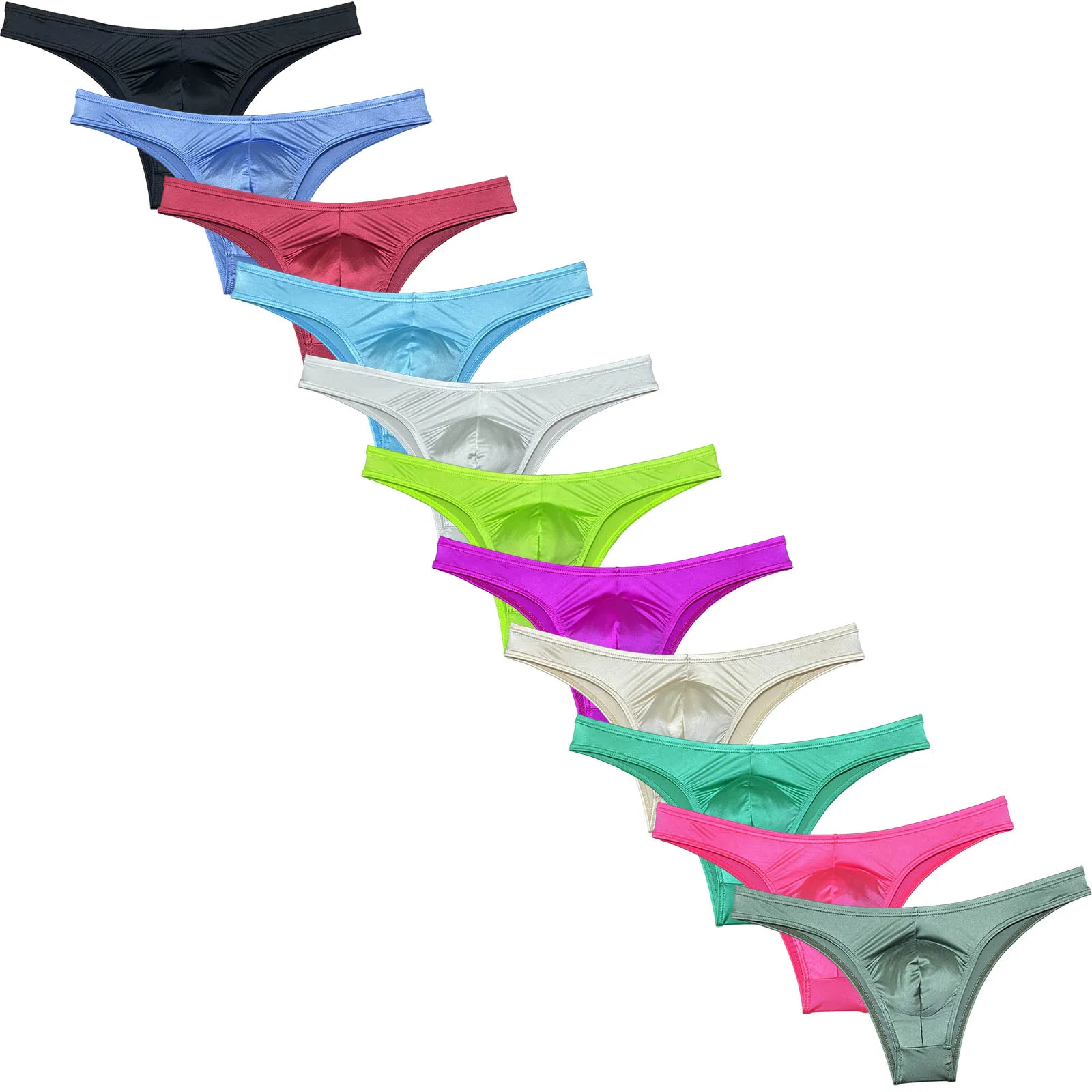 

JAXFSTK Трусы-бикини Мужское нижнее белье Улучшающая сумка Сексуальные пляжные трусы с щеками Дышащие трусики-сисси Шелковистые трусики для бассейна Get To Tan