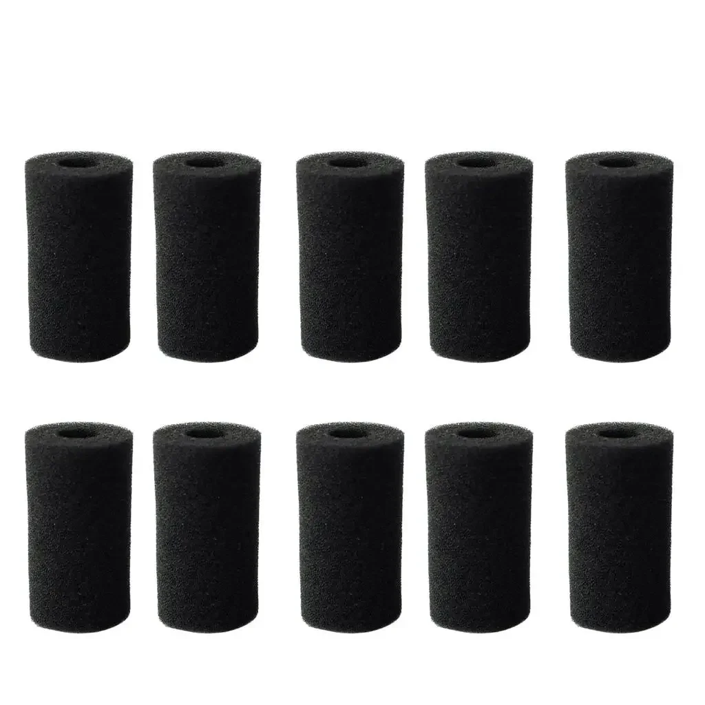 10x Aquarium Fish Tank Foam Cartridge Replacement Filters Sponge, Biochemical Filter Sponge, Cylinder Prefilter