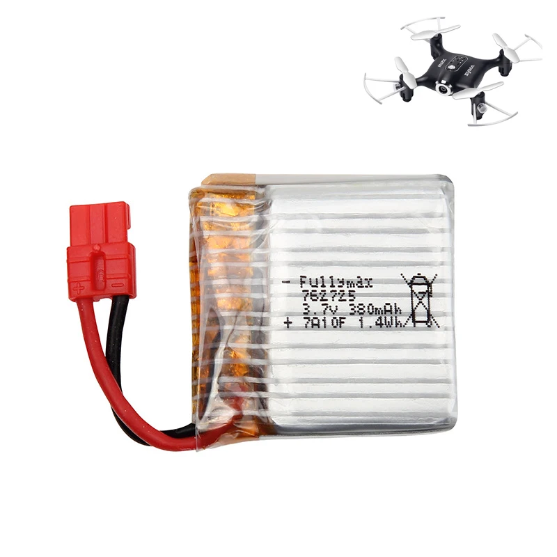 

3.7V 380mAh Battery Spare Part for RC Quadcopter SYMA X21 X21W X26 Drone Original Battery Replacement Accessories