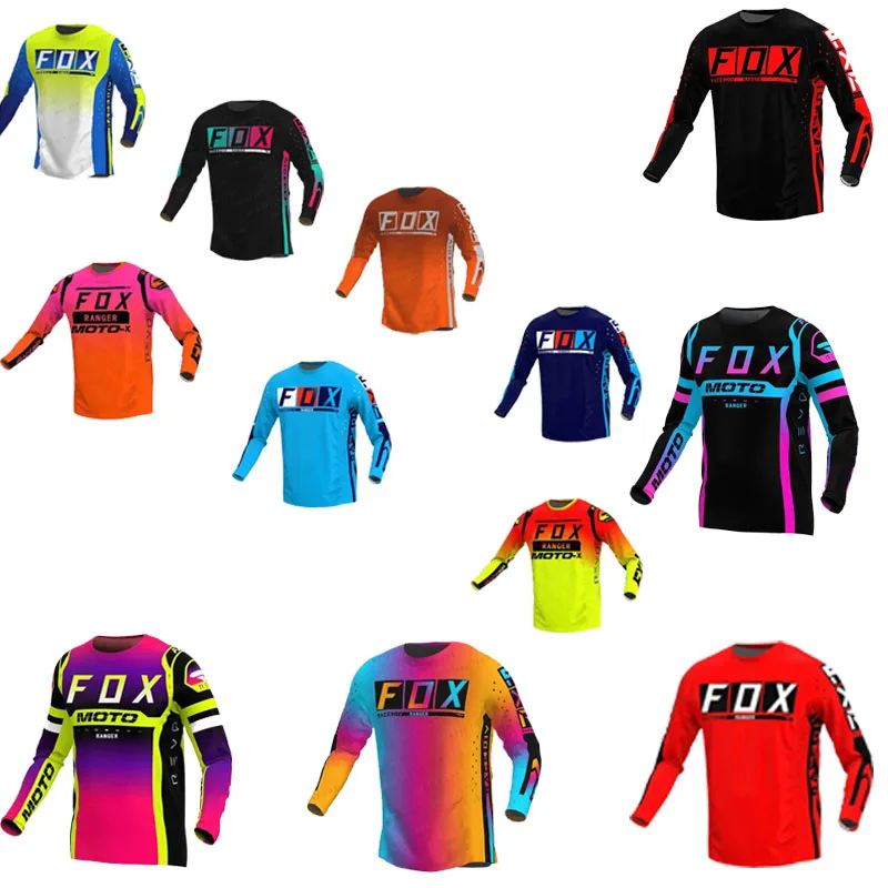 

motorcycle mountain bike team downhill jersey MTB Offroad DH MX bicycle locomotive shirt cross country Breathable Quick Dry