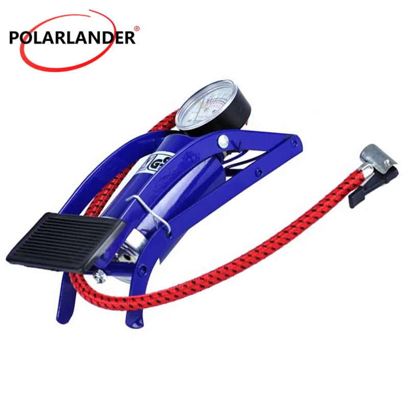 Metal Portable Foot Air Compressor Tire Inflator Pump with Multi Nozzles for Car Bicycle Motorcycle Ball Rubber Boat