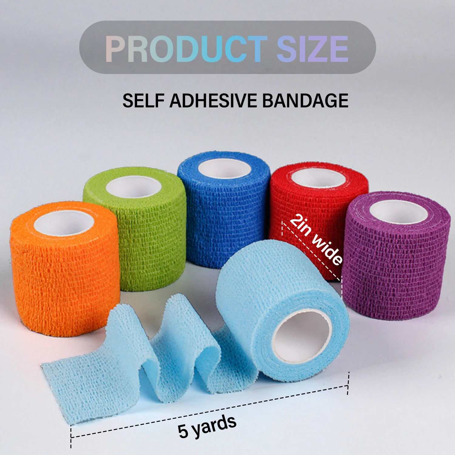 

6/12/24/36/48 шт. Эластичный самоклеящийся бинт для тату-машинок, спортивный, противоскользящий, нетканый, водонепроницаемый, медицинский, одноразовый