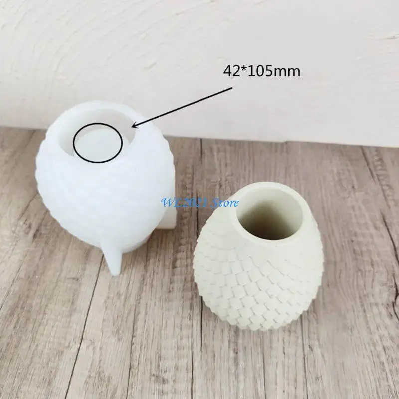 G5GC Piña Finacero Bolsero Pen Pen Pen Pen Silicona Contenedor flores Flor Container Epoxi Molde Desktop Decoración