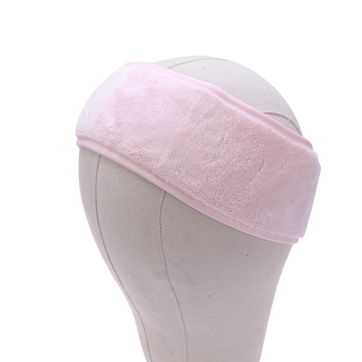 

1pc Tape Spa Headband For Women Makeup Facial Wrap Stretch Cloth Headband Adjustable Washable Salon Cleansing Shower Pink