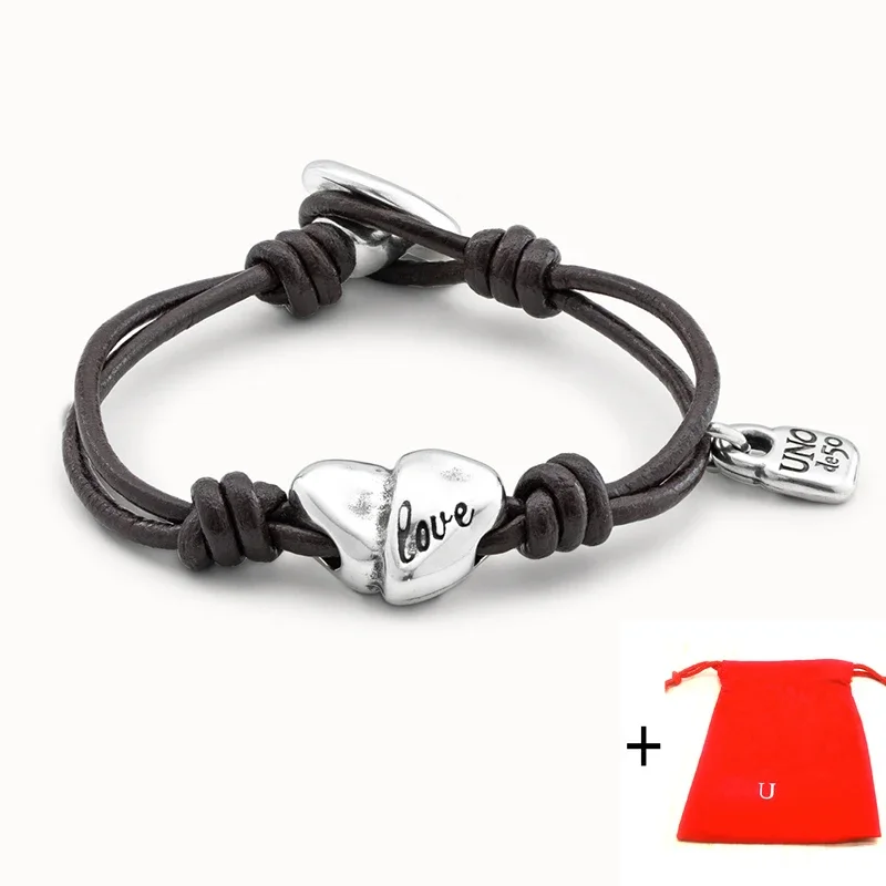 Pulsera exquisita con forma de corazón irregular, nuevo modelo más vendido en España, paquete de regalo romántico de joyería para mujer