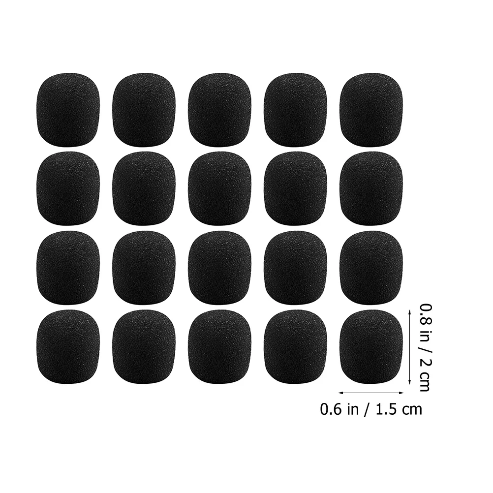 40 Pcs Little Bee Sponge Cover Microphone Covers for Lapel Practical Accessories Disposable Professional