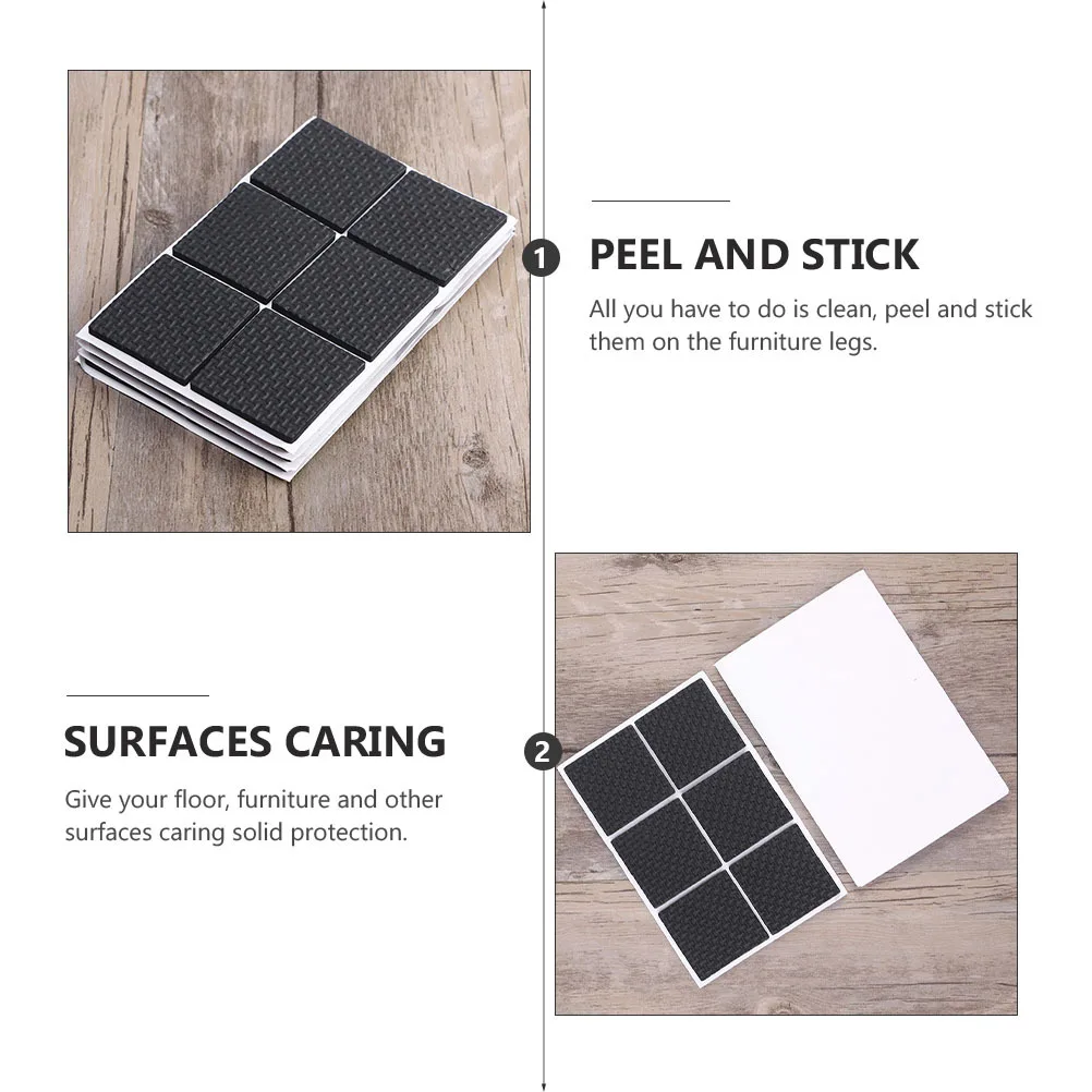 

60Pcs High Quality Furniture Feet Pad Dense Weave Anti Scratch Floor Protectors for Any Furniture Surface Easy Peel Stick