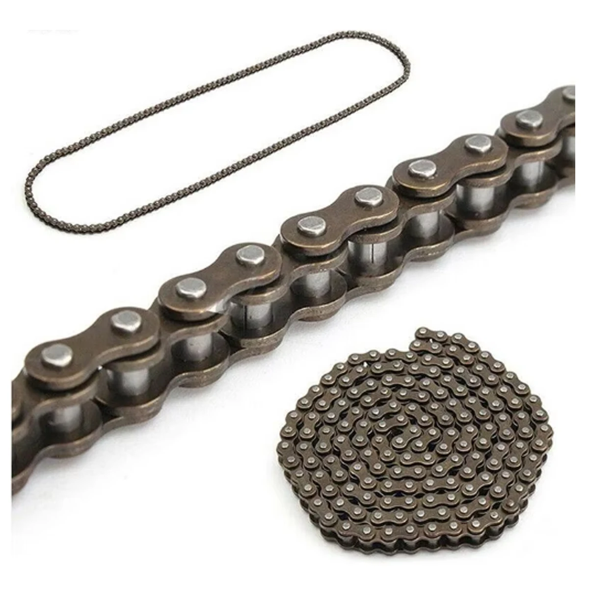 25H 98L 100L 108L 110L 126L 128L 136L 138L 144L 168L Chain with 4pcs Spare Master Link 47cc 49cc 2 Stroke Engine ATV Quad