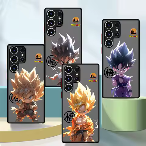 Case for Samsung Galaxy S22 Plus S25 S20 FE S21 S23 FE S23Ultra S22 S20 S25Plus S24 Ultra Soft Edge Cute Dragon Balls