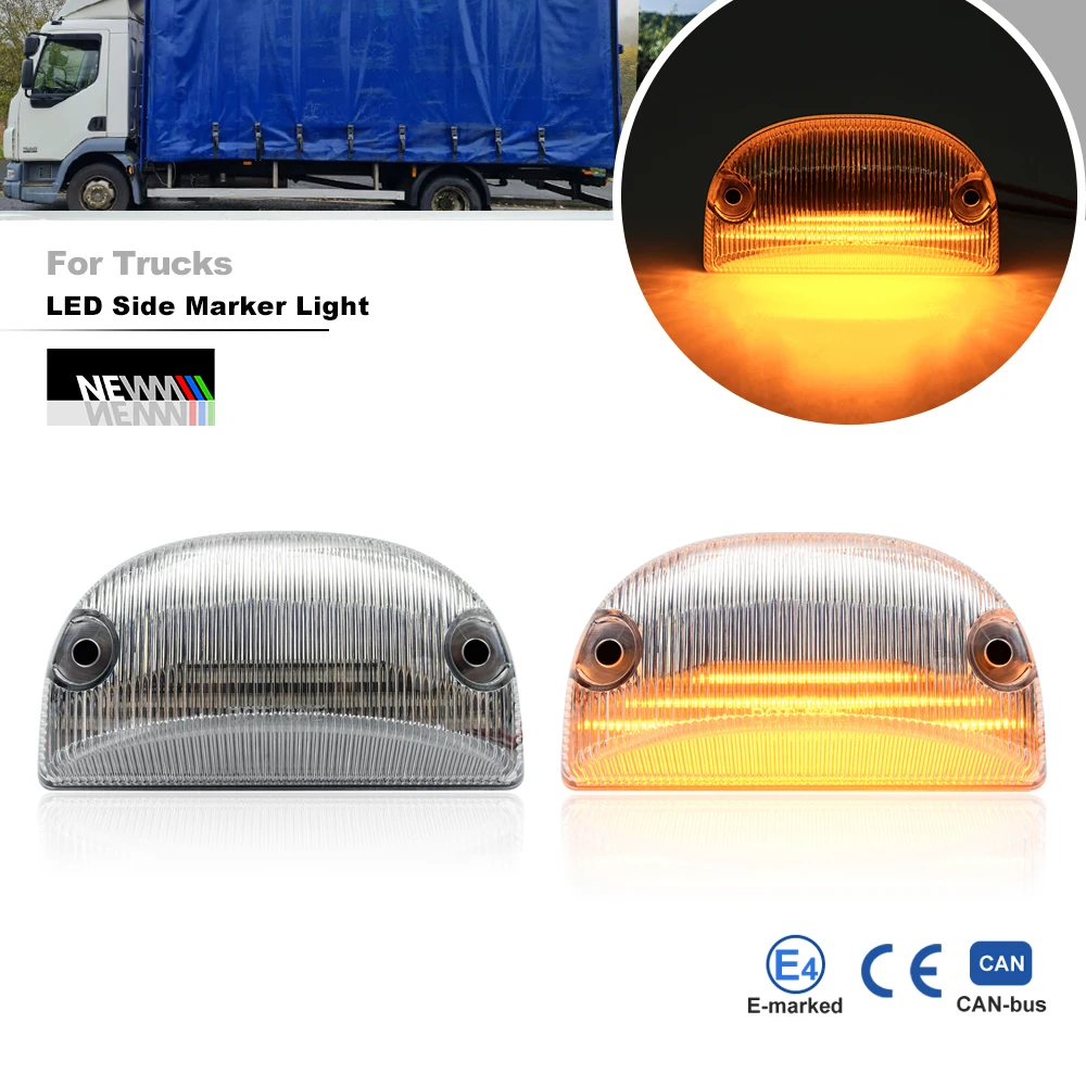 Para Renault Premium Midlum Mascott C/D/K/T-Series Volvo FE FL Nissan Cabstar luces LED de posición lateral delantera indicadores de paso lateral