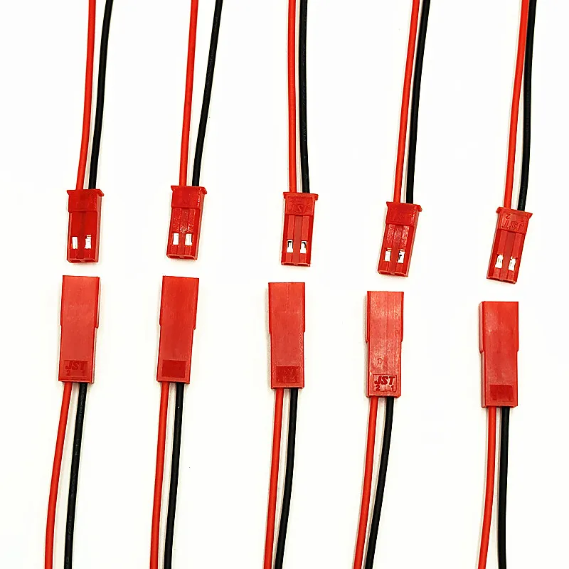 5Pairs 10/15cm JST/SYP-2pin Wire Connector Male Female JST Plug Cable 22 AWG For RC Battery Helicopter DIY LED Lights Decoration