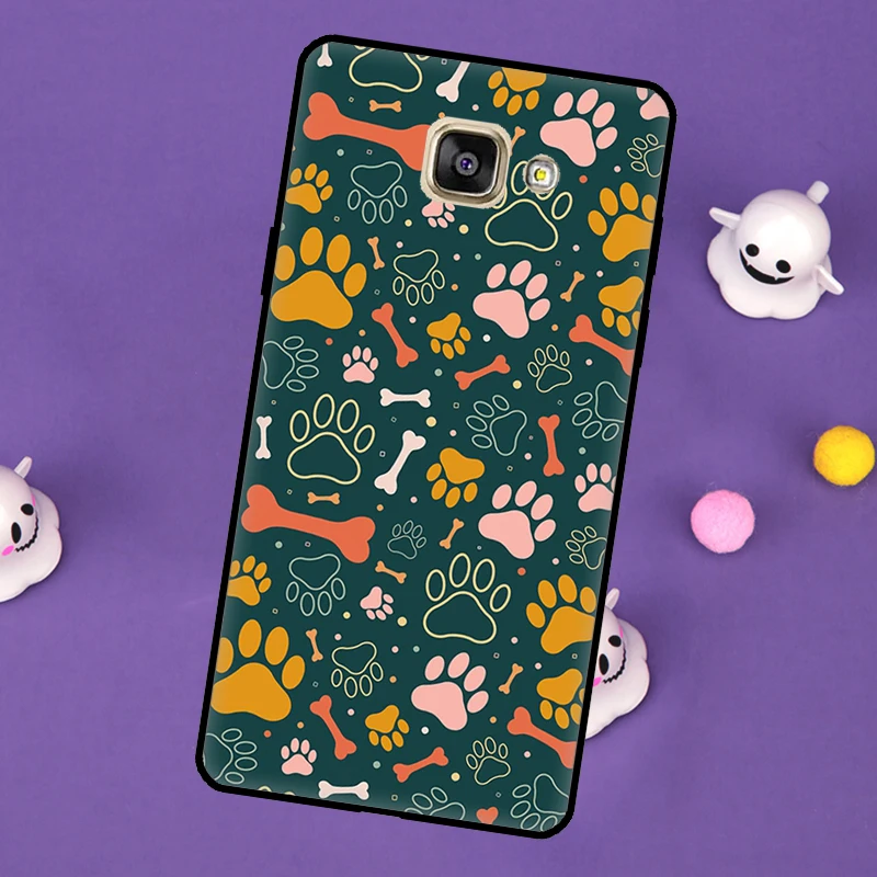 Dog Cat Paw untuk Samsung Galaxy J4 J6 Plus A6 A7 A8 A9 J8 2018 J1 J3 J5 J7 A3 A5 2016 2017 Sampul Casing