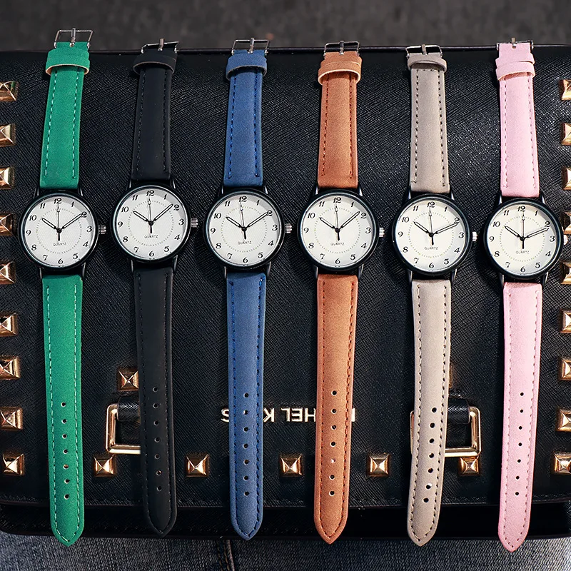 Модные женские часы, кварцевые аналоговые наручные часы, светящиеся водонепроницаемые часы с кожаным ремешком, женские повседневные подарочные наручные часы Reloj
