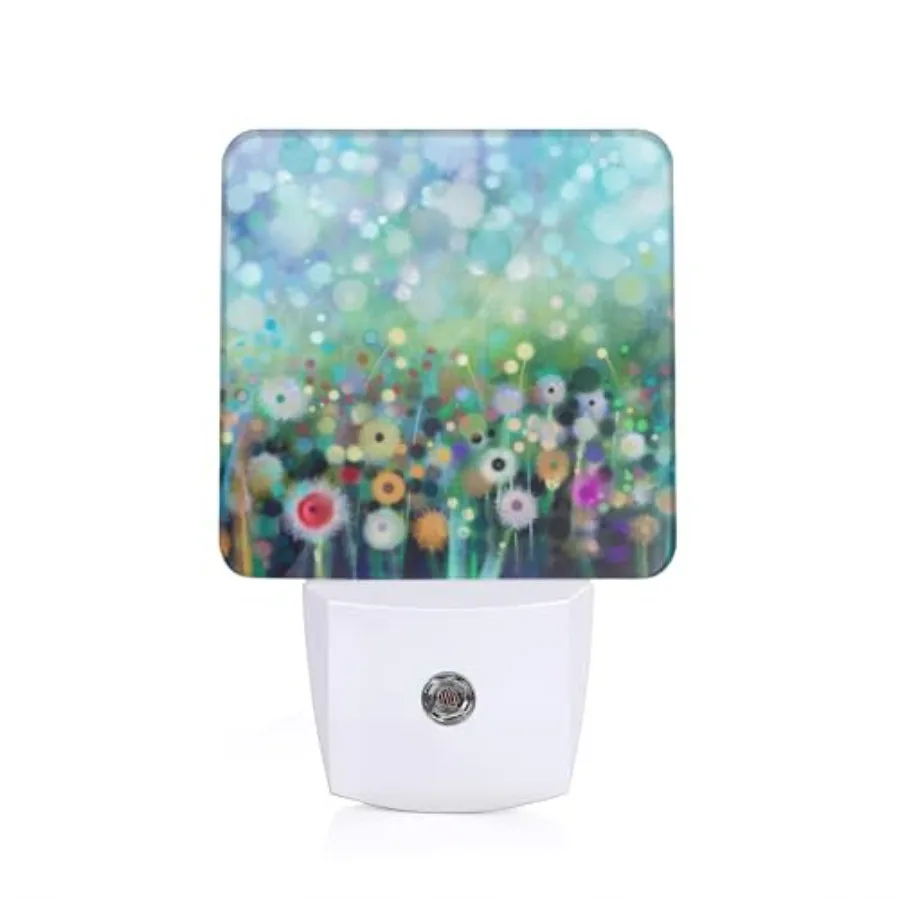 Night Light with Dusk to Dawn Light Sensors, Plug-in Wall Led Night Lights, Energy Efficient Lamp for Bedroom/Bathroom/Kitchen/