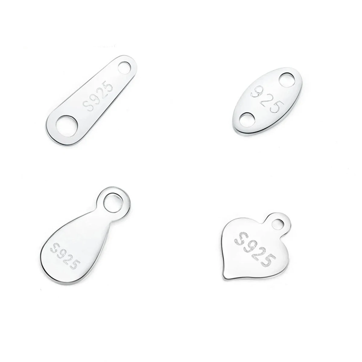 

20 шт./лот, стерлингового серебра 925 пробы, вкладки для цепочки, торцевые бирки, браслет, ожерелье, застежка, разъем, ювелирные бирки, поиск поставщика