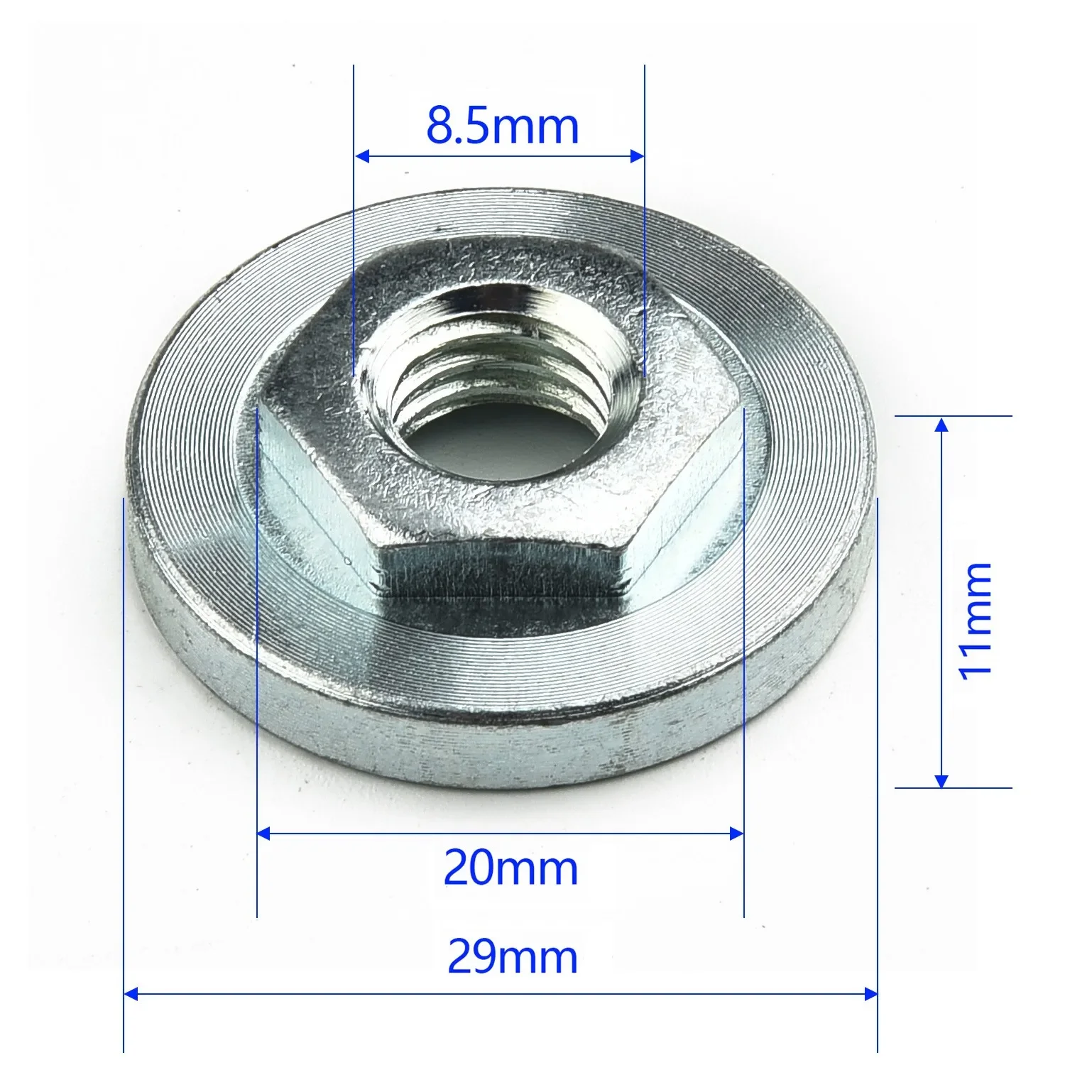 2pcs/Set M10 Angle Grinder Metal Pressure Plate Inner Outer Flange Nut Set Tools For 100 Type Angle Grinder