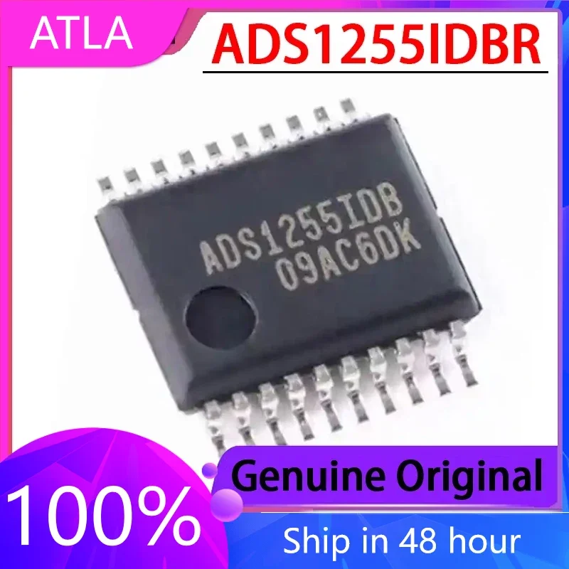 1PCS Original ADS1255IDBR ADS1255IDB SSOP-20 24-bit Analog-to-digital Converter Chip