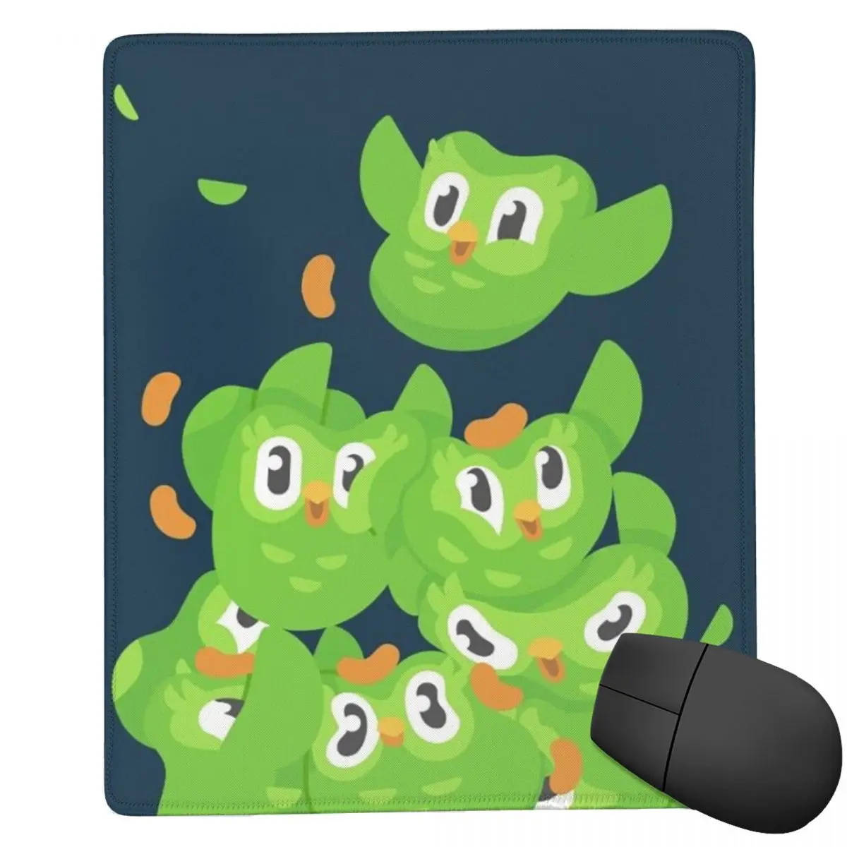 

Коврик для мыши Duolingo Owl Duo 7x9 дюймов (22x18 см) для компьютера, клавиатуры, игровой мат для ПК, ноутбука, офисных принадлежностей, настольный коврик