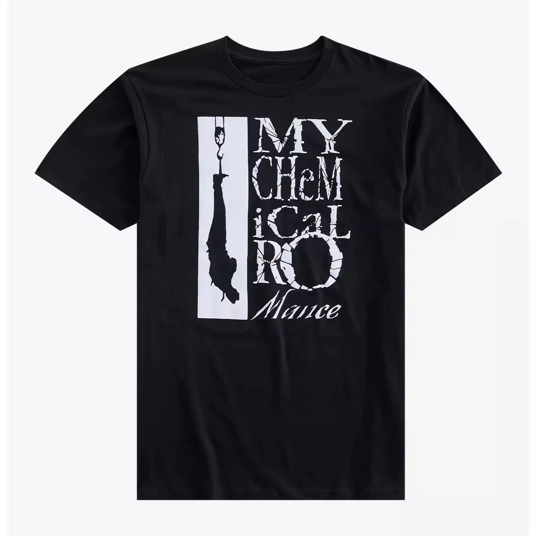 2026 New Cool My Chemical Romance Grim Reaper Clock Band T-Shirt Cotton Graphic Tee Men Women Summer Streetwear -