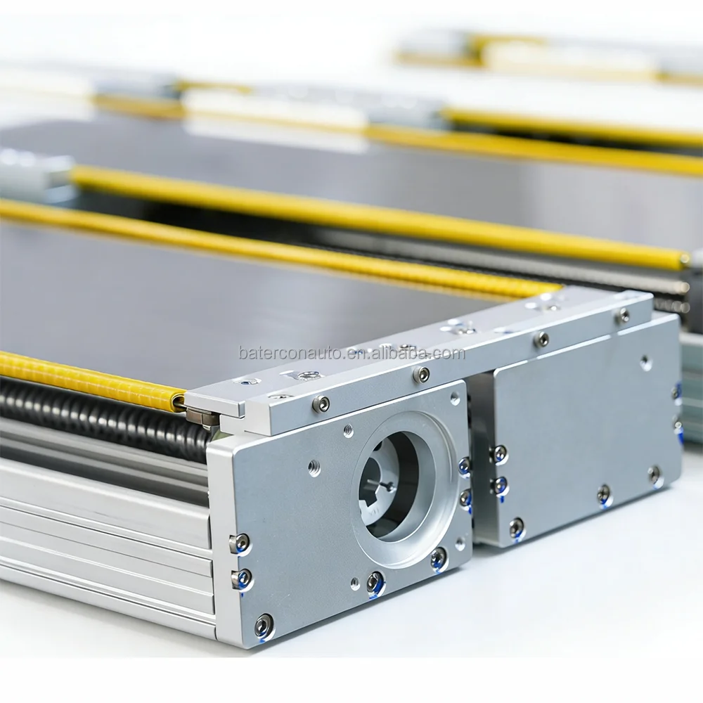 Semi-Closed Three Linear Guide Rails New Design Customized Dual-Shaft Ball Screw Linear Module Motor Bearing Aluminum Alloy High