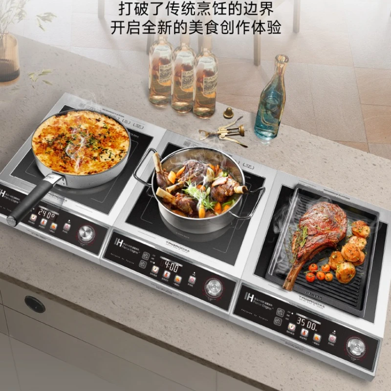 3500W High-Power Induction Cooker - Temp Control, Home/Commercial (High Heat)