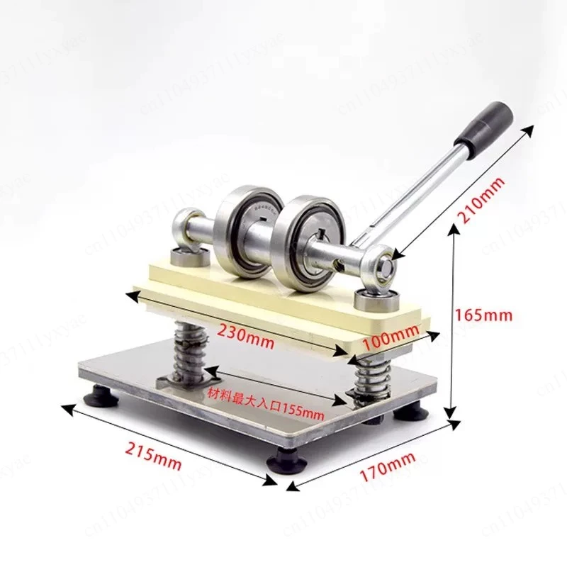 Leather Die Cutting Machine Punching Manual Press Double Wheel Hand Cutting Machine Photo Paper PVC/EVA Sheet Cutter DIY