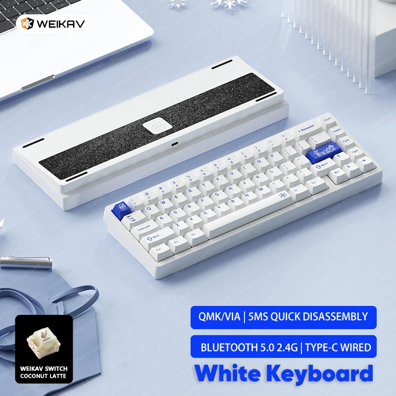 Weikav Lucky65 V3 NUT65 ワイヤレスアルミメカニカルキーボードキット