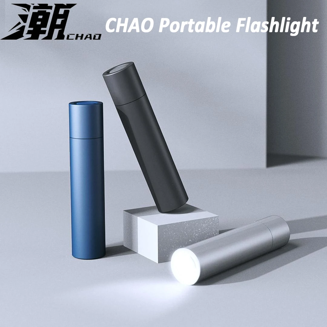 Chao Portable Flashlight Led 3 Switch Mode Ultra Bright Camping Light Long Battery Waterproof Bicycle Night Fishing Flash Light