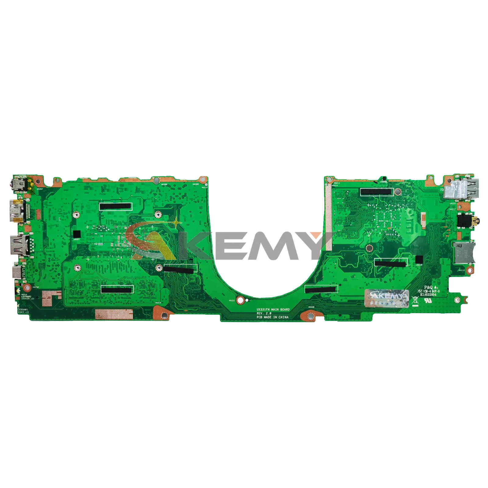 Imagem -03 - Placa-mãe Ux331fn para Laptop Asus Ux331fal Ux331fa Bx331f Ux331f com i3 i5 i7 8ª Cpu V2g Uma 8g 16g Ram