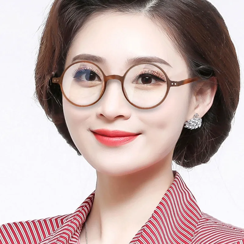 

Women Reading Glasses for Man Readers Glass Eyeglasses Female Presbyopic Round Fashion Luxury Diopter +1+1.5+2+3 to 4.0