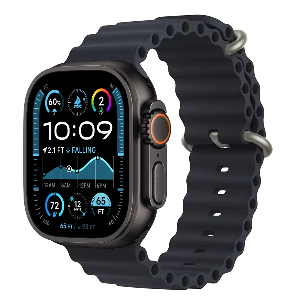 Ocean Strap für Apple Watch Bands Ultra 3 2 49 mm 44 mm 40 mm 41 mm 45 mm 42 mm 46 mm Sportarmband iWatch Serie 11 10 9 8 7 6 5 Se 3