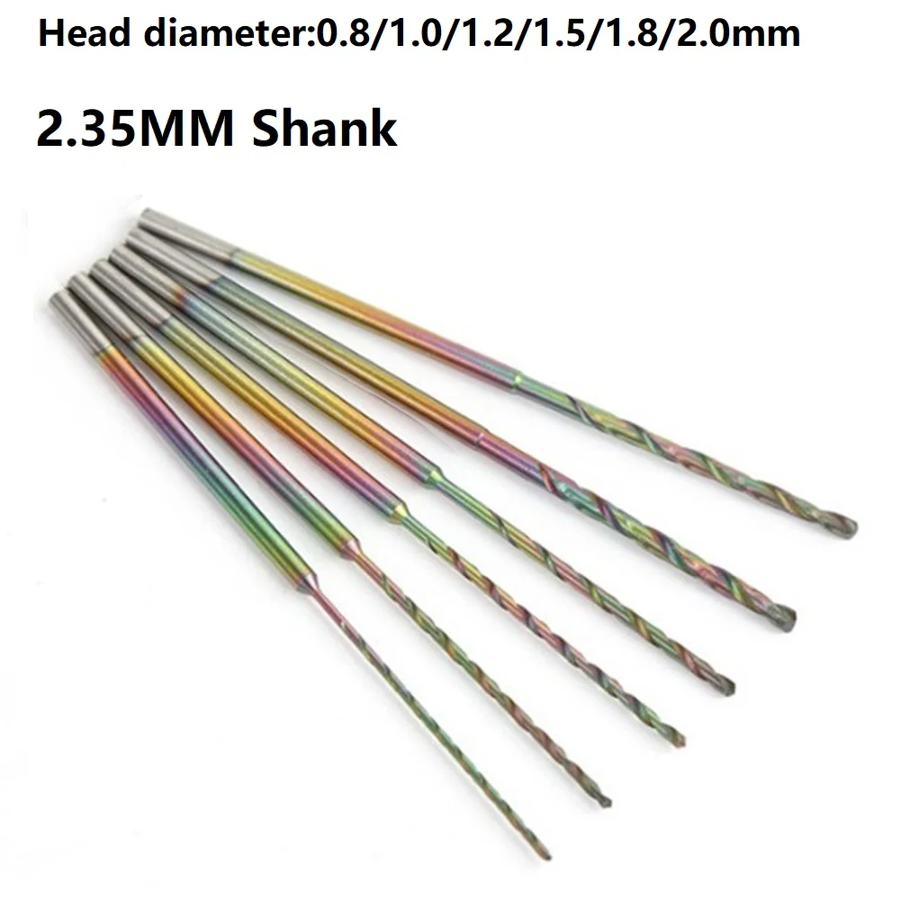 Hot Sale Newest Protable Drill Bit Bit Head High Speed Steel Needle Punch Quenched Quenched Drill Bit Shank 2.35MM