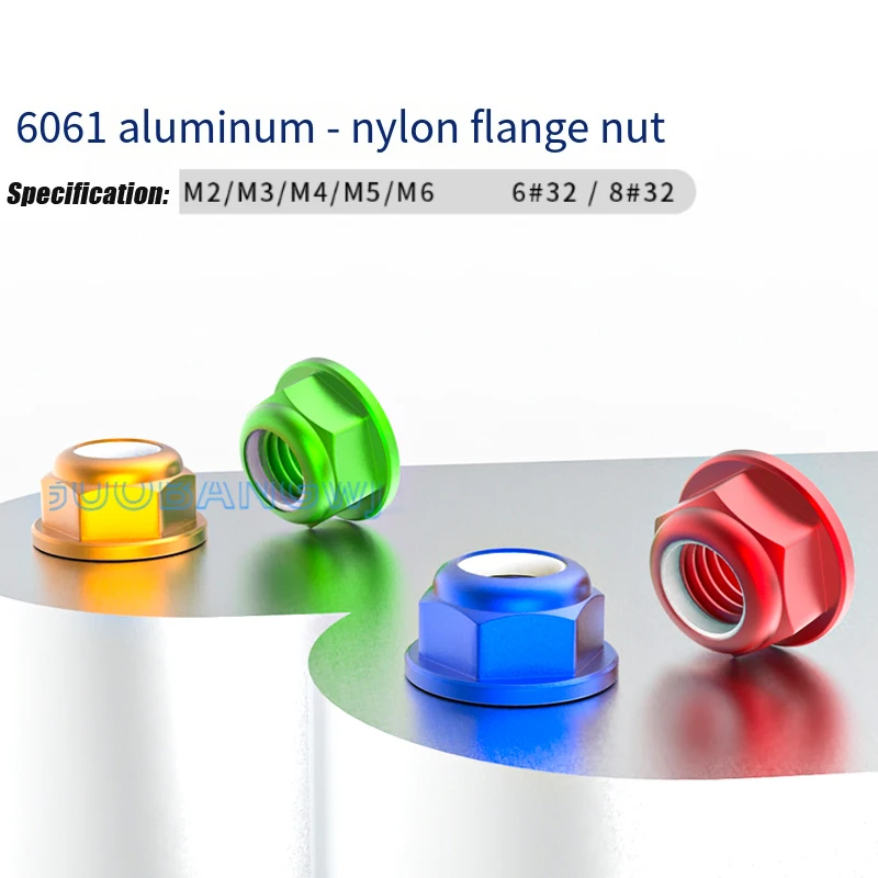 

Aluminum Alloy Nylon Lock Nut M2 M3 M4 M5 M6 M8 Anti-Loose Vibration Proof for FPV Drone Multirotor Brushless Motor Fixing