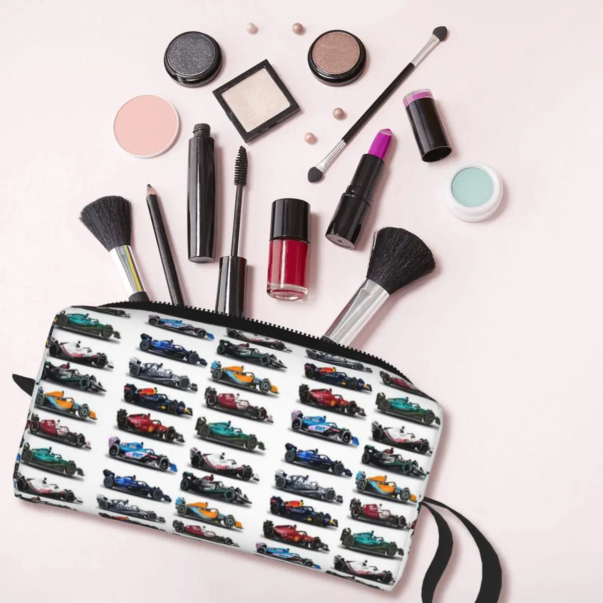 F1 All Cars 2022 borsa per il trucco Organizer per cosmetici Storage Dopp Kit borsa per cosmetici da toilette per donna astuccio da viaggio di