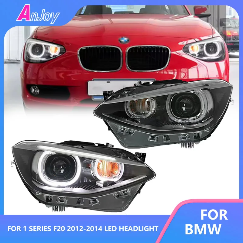 

Новый стиль светодиодных фар для BMW 1 серии F20 2012-2014, полностью светодиодные фары, обновление DRL, динамический сигнал, авто сборка