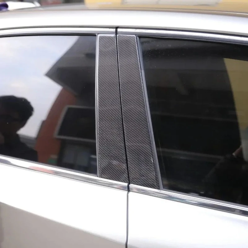 

For LEXUS NX200 NX300 NX200t NX300h Real Carbon Fiber 2014-2020 Exterior Window Middle Column Modification Body Kit Accessories