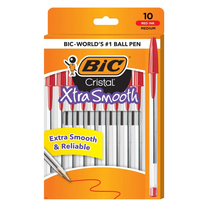 Długopis BIC Cristal Bold Crystal Pen Czarny Niebieski Czerwony Artykuły Szkolne Artykuły Biurowe — zdjęcie produktu 5