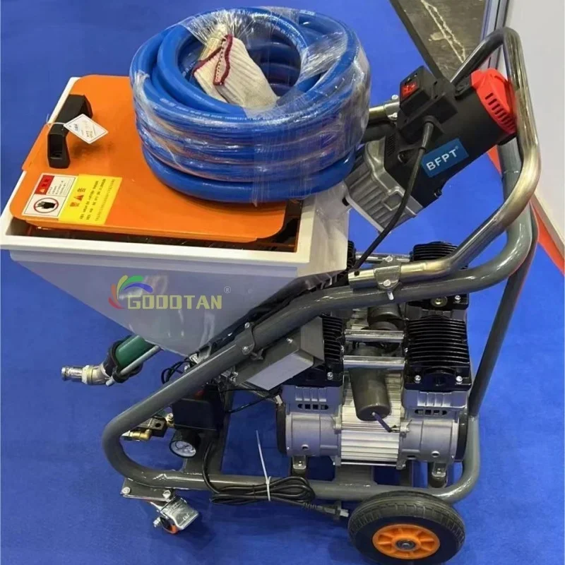 GOODTAN  Double Compressor Stator Rotor Concrete Plaster Pump Sprayer Mortar Spray Machine