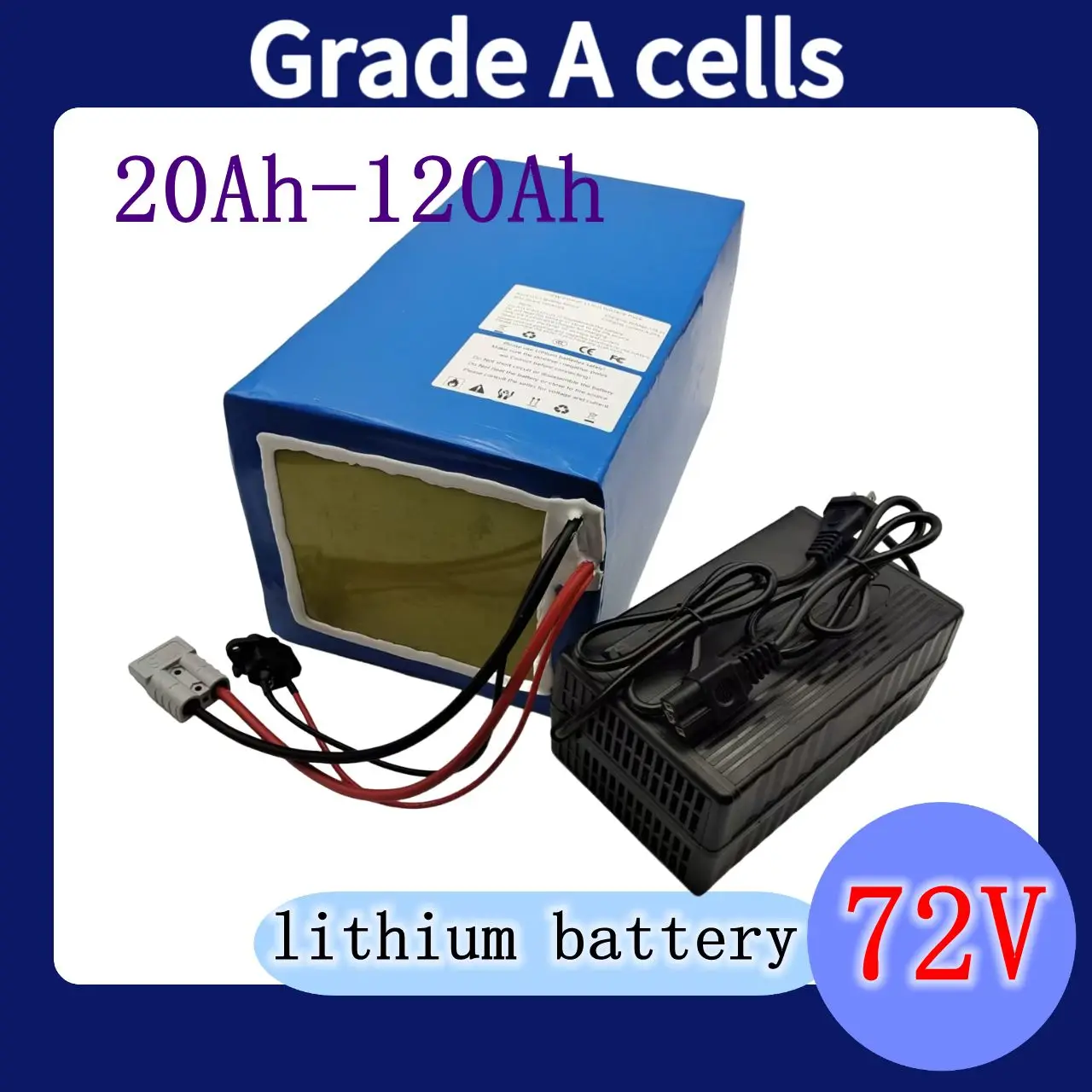 

motor lipo 3000W 5000W 8000W 15000W del paquete de batería de iones de litio de 72V 100Ah 200ah 300ah