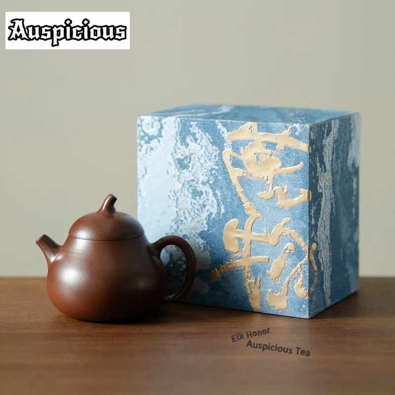 

140 мл фиолетовый глиняный чайник для баклажанов, японский чайник для заварки чая, чайник с шариковым отверстием, украшения для чая кунг-фу, ремесло