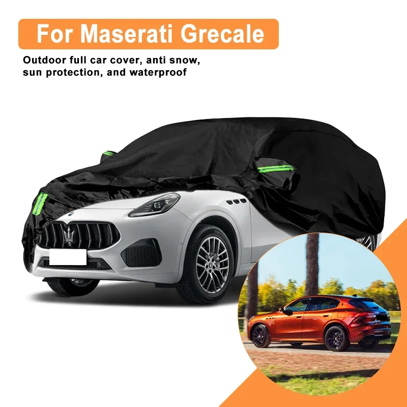 

Full Car Cover for Maserati Grecale Outdoor Use - Waterproof Snowproof Sunshade Winter & Summer Auto Protection Accessories